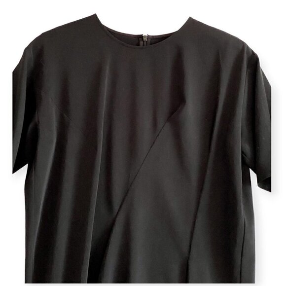 MM6 Maison Margiela black short sleeve pleated‎ top, size 40 Italian - Picture 3 of 13